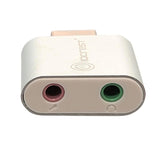 Sy-Aud20205 Usb To Audio Adapter Convert Pc Usb Port Into A Stereo Sound Card For Windows & Mac Silver
