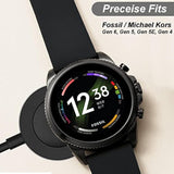 Charger For Fossil Gen 6 / Gen 5 / Gen 4 / Sport, For Michael Kors Gen 6 / Gen 5E / Gen 5 / Gen 4 Smartwatch Magnetic Charging Cable (1, Black)