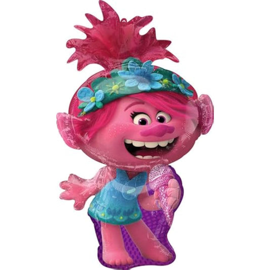 Poppy World Tour 2nd Birthday Party Supplies Trolls 15pc Balloon Bouquet Decorations