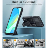 Samsung Galaxy A17/A16 Phone Case with Slide Camera Cover Black