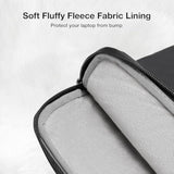 MOSISO Laptop Sleeve 13-14 inch, 13.3 inch Carrying Bag Compatible with MacBook Air/Pro 13/14, HP, Dell, Lenovo, Acer, Portable Slim Cover Travel Computer Bag with Front Left Vertical Pocket, Black