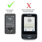 6H Tough Tpu Screen Protector For Dexcom G7 Receiver Pdm - Won'T Crack Or Chip - Anti-Scratch Anti-Fingerprint - 2 Pack