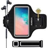 Armband For Samsung Galaxy S25/S24/S23/S22/S21/S20/S10/S9/S8 Up To 6.2",Water Resistant Running Exercise Gym Bag With Card Slot And Key Holder (Black)