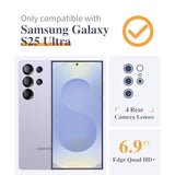 Samsung Galaxy S25 Ultra Case, Floral Clear Slim Shockproof, Screen & Camera Protector