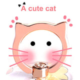 Cat Phone Ring Holder Clear Cell Phone Ring Holder Transparent Stand Finger Grip (1 Silver + 1 Rose Gold Cat)