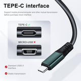 50Ft Link Cable For Pc Vr Compatible With Oculus/Quest 3S/3/2/1/Pro,Pico 4/Ultra Accessories And Steamvr, High Speed Pc Data Transfer?Usb 3.0 A To Usb C Cable For Vr Headset