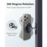 Magnetic Phone Holder For Gym, Alloy Base & Ball Joint, Attach To Metal Surfaces, Dual Magnetic Phone Mount For Magsafe Iphone 12-16 Series
