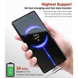 90° Elbow Design Usb C Cable Usb Type C Cable 5.9Ft, 120W Hypercharge Turbo Charging, 6A Fast Charging For Xiaomi Pad 5 12 Pro 12X 11T Pro Lite 5G Ne, Redmi 10 2022 Note 11 Pro 5G Note 11/ 11S