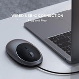Satechi Aluminum C1 USB-C Wired Mouse – Optical Computer Mouse – Compatible wi