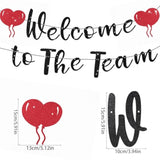 "Welcome To The Team" Banner New Employee & Staff Heart-Themed Office Party Decor