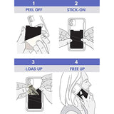 StickyWallet 2-Pack Premium Stick-On Phone Wallet with Double Pocket & Strap