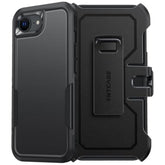 For Iphone 16E Phone Case: For Iphone 16E Case 2025 Heavy Duty Drop Protection With Rugged Belt-Clip Holster Military Grade Shockproof Durable Protective Cell Phone Cover (Black)