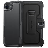 For Iphone 16E Phone Case: For Iphone 16E Case 2025 Heavy Duty Drop Protection With Rugged Belt-Clip Holster Military Grade Shockproof Durable Protective Cell Phone Cover (Black)