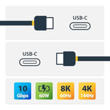 StarTech.com USB31CC1M USB C Cable - 3 ft / 1m - 10 Gbps - 4K - USB-IF - Charge and Sync - USB Type C to Type C Cable - USB Type C Cable