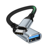 USB C to USB 3.0 Adapter, Type C Male to USB A Female OTG Cable Adapter for iPhone 17e/17 Pro Max/Air/16e/16/16 Pro/16 Plus/15/15 Pro Max/MacBook