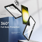 Designed For Samsung Galaxy S23 Ultra Case, Full Body Shockproof Cover, With Built-In Screen Protector Slim Fit Protective Case For S23 Ultra 6.8", Black