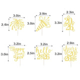 24pc Happy New Year 2026 Cupcake Toppers Cake Party Decorations
