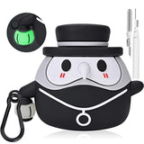 Compatible With Airpods Pro 2Nd/1St Generation Cute Case Cover With Keychain, Luminous Medieval Plague Doctor Anime Design Compatible With Airpods Pro(2019/2022) Tpu Silicone Case