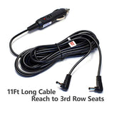 Edo Tech 11' Long Dc Vehicle Adapter Car Charger Power Cord For All Sylvania Insignia 7" 9" 11" Dual Screen Portable Dvd Player