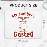 Funny Bear Mouse Pad, My Flabbers Have Been Gasted Sarcastic Bear Meme Mouse Pad For Work Wireless Mouse Computers Laptop Desk Accessories, Sarcastic Work Gifts, Funny Office Supplies, 9.5X7.9 Inch