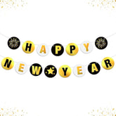 10ft Shiny Happy New Year 2026 Banner Garland Party Decorations No DIY