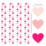 Hot-Pink Valentines-Day Party-Decorations Heart Garland - 52Ft Proposal Special Night Galentines Wedding Paper Streamers Banner, Girl Birthday Engagement Bachelorette Decor
