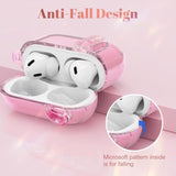 (With Safety Lock) Compatible With Airpods Pro 2Nd/1St Generation Cases Women Girls, Cute Soft Tpu Clear Case Cover For Apple Airpods Pro 2 Case With Strawberries Keychain For Airpod Ipod Pro 2/1
