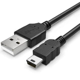 Mini USB Cable Compatible with Texas Instruments Ti 84 Plus CE/Plus, Ti Nspire CX II/CX CAS, Ti 89 Titanium Graphing Calculators USB A to Mini B Fast
