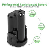 3.0Ah 12V Max Replacement Battery For Dremel B812-03 B812-02 8200 8220 8300 B812-01 Rotary Oscillating Cordless Tools For Dremel 12V Battery
