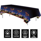 New York City Nyc Birthday Party Table Cloth Supplies, 3 Pack Disposable New York City Party Decorations Table Cover For Birthday Baby Shower, 86In X 55In