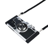 Phone Case For Samsung Galaxy S22 Ultra Camera Case Vintage Cover With Removable Neck Strap
