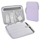 13 Inch Ipad Pro Air Sleeve, Chromebook Ipad Carrying Sleeve Case Bag For Samsung Galaxy Tab S9+ Plus/S9 Fe+/S8+ 12.4", Surface Pro 10/9/8/X, Ipad Pro 13 M4, Purple