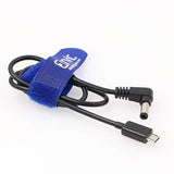 Straight Micro Usb To Right Angle 2.5Mm Dc Power Cable For Tilta Nucleus Nano