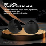 12 Pairs Ccz Zt01 Silicone Eartips,Zs10 Pro Soft Silicone Iem Eartips Earbuds,Ddurability Replacement Earbud Tips For Kz Zst Zs10 Pro X Edx Pro Zsn Pro X Zsn Pro Zs10 Pro2 Wan'Er/Castor/Edx Pro