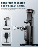 Auto-Tracking Phone Tripod, 360° Rotation Auto Face Tracking Tripod with Gesture & Remote Control, Cell Phone Tripod Stand for Recording, Universal