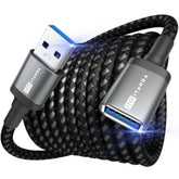 10Ft Usb Extension Cable Usb 3.0 Extension Cord Type A Male To Female5Gbps Data Transfer For Keyboard, Mouse, Playstation, Xbox, Flash Drive, Printer, Camera And More