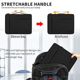 Laptop Sleeve Case 13.3-14 Inch Waterproof Durable Business Computer Carrying Bag Compatible With Macbook Air/Pro Hp/Thinkpad Notebook Protective Tablet Handle Laptop Bag Black