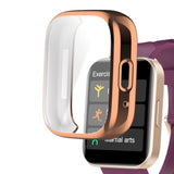 Watch Case Compatible with RUIMEN D1 1.85" Smart Watch, TPU Case with Screen Protector, Gold