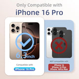 Magnetic Engraved Case Compatible With Iphone 16 Pro, Compatible With Magsafe, Camera All-Round Protection, Slim Liquid Silicone Phone Case For Women Girls, Midnight Green Flower