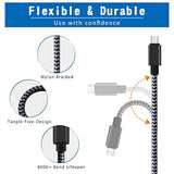 2-Pack 6ft Micro USB Cable with Dual Port Wall Charger for Samsung & More