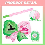 Witch Party Favors Pink And Green Game Set, Witch Pinata With Stick And Blindfold Witch And Princess Crafts Pink And Green Party Decor For Birthday Baby Shower Game Supplies