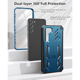 For Samsung-Galaxy S23+Plus Case: Dual Layer Protective Textured Cover & Rugged Tpu Shell With Kickstand | Military Grade Drop Protection | Heavy Duty Cell Phone Protector(Blue)