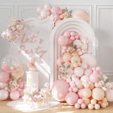 Dusty Pink Balloon Garland Kit: Pastel Party Decor