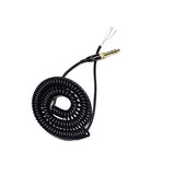 Coiled Repair Cable Replacement Spring Cord With Gold Plated Connectors Compatible With Sony Ath-M50 Ath-M50S Mdr-7506 7509 Mdr-V6 V6 V600 V700 V900 Headphones 1/4-Inch Adapter Included