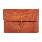 Real Grain Leather MacBook Pro and MacBook Air Case, Front Pocket & Flap Closure - 16 Inch - 15 Inch - 15.5 Inch (M4, M3, M2, M2, M1, Pro & Max) 2020 to 2024 Models