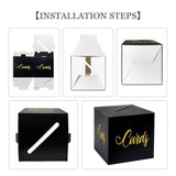 Black Gold Card Box Money Envelope Gift Card Holder Wedding Baby Shower Birthday