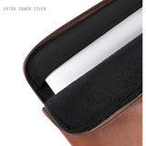 Slim Laptop Sleeve Compatible With 13 Inch Macbook Air 13 In M4 M3 M2 M1, 13" Macbook Pro, Pu Leather Bag Water-Resistant Cover Case, Brown
