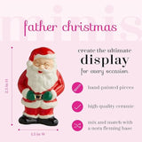 Nora Fleming Father Christmas (Santa Claus) - Hand-Painted Ceramic Christmas Decor - Winter Minis For The Home And Office