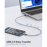 3-Pack 1.5Ft Nylon Braided Micro USB 2.0 Fast Charging & Data Cable