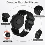 2-Pack 22mm Silicone Bands for Samsung Galaxy Watch 3 45mm Gear S3 Black Blue Gray